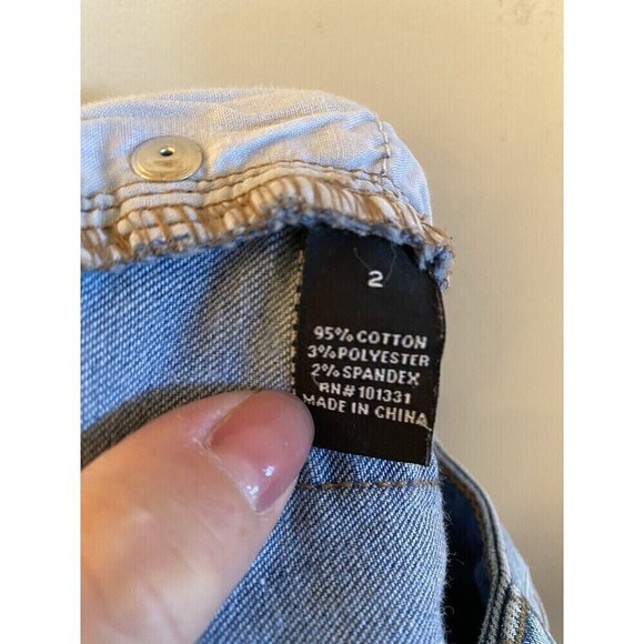 COPY - Refuge Destressed Denim Raw Hem Jeans Sz.2 - Picture 11 of 11